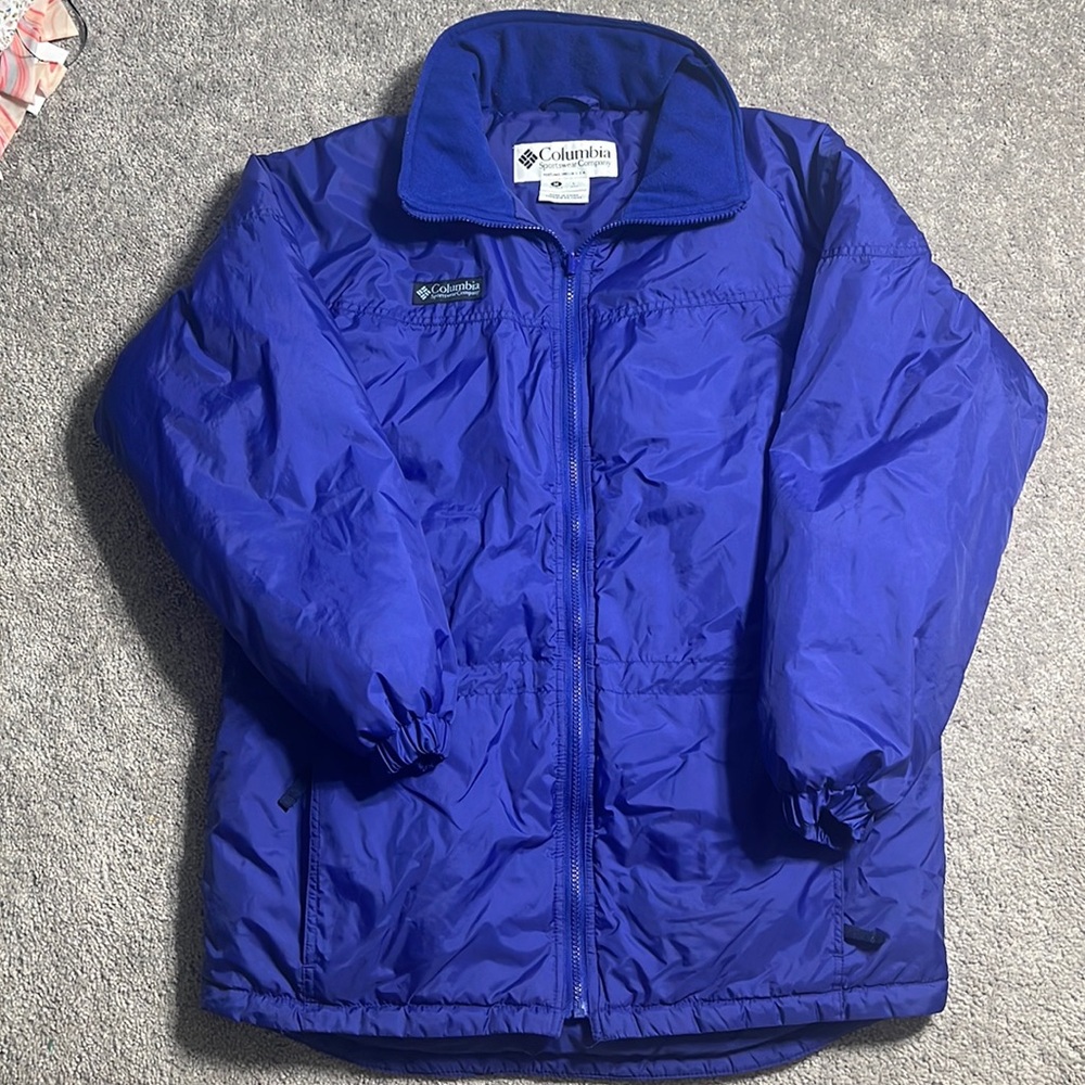 Vintage Columbia puffer jacket purple women’s size medium